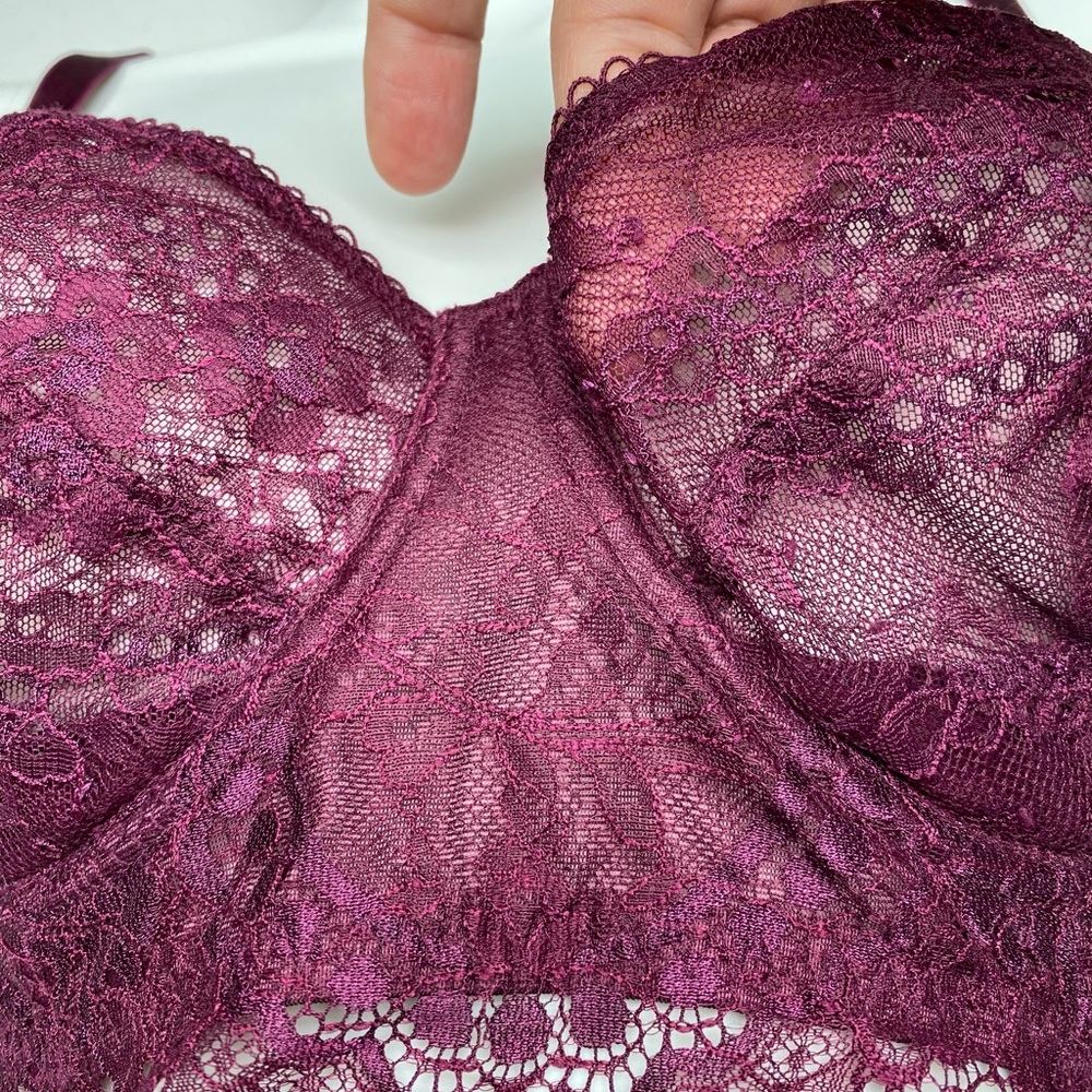 NWOT VS WINE Dream Angles Push-up without Padding, 32DDD *P1008 - Picture 3 of 7